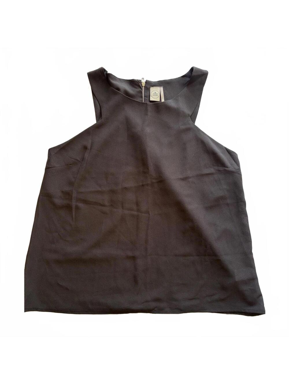 Paper Crane Black Tank Top – Lightweight Minimalist Staple